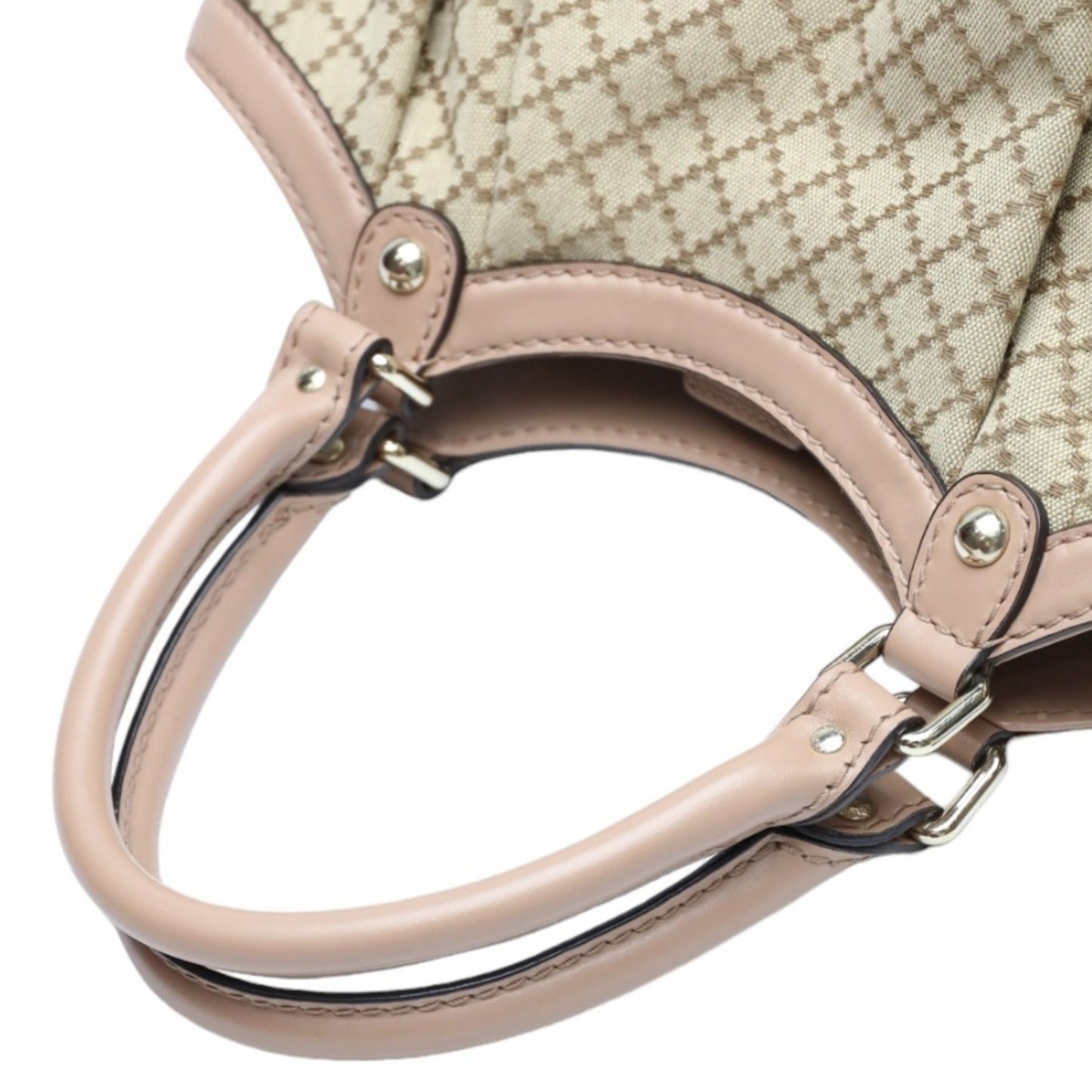 Gucci Diamante Beige Gg Canvas Handbag Tote Bag