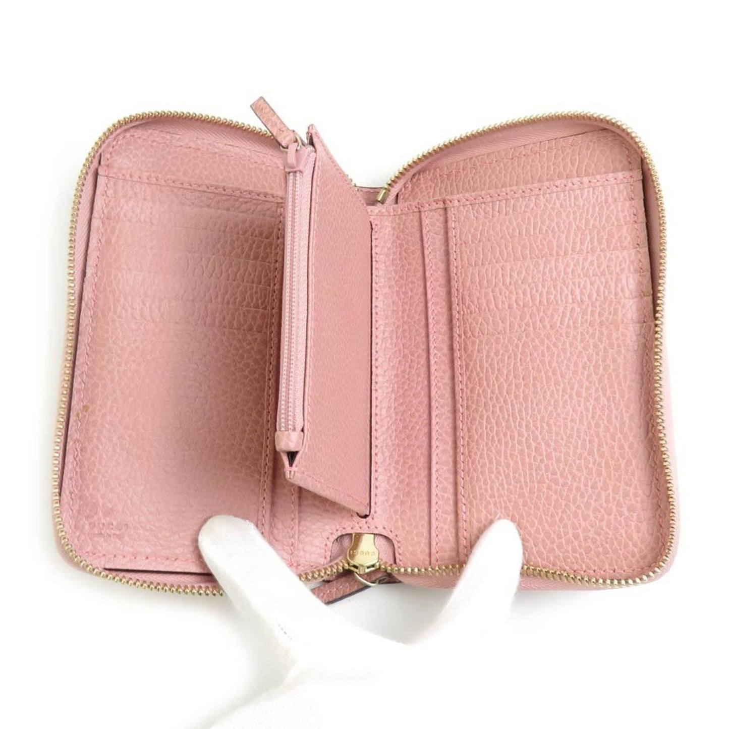 Gucci Pink Leather Wallet (Bi-Fold)