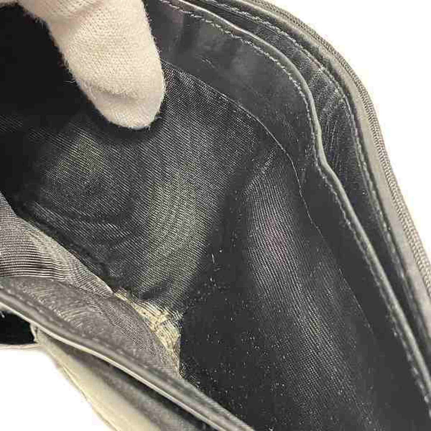 Gucci Black Canvas Leather Wallet (Bi-Fold)
