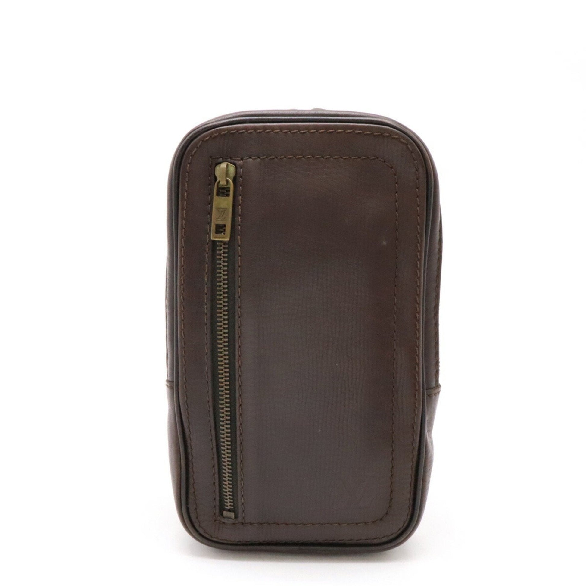 Louis Vuitton Coffee Leather Shoulder Bag Sling Bag ()