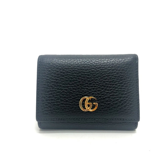 Gucci Black Leather Wallet (Tri-Fold) ()