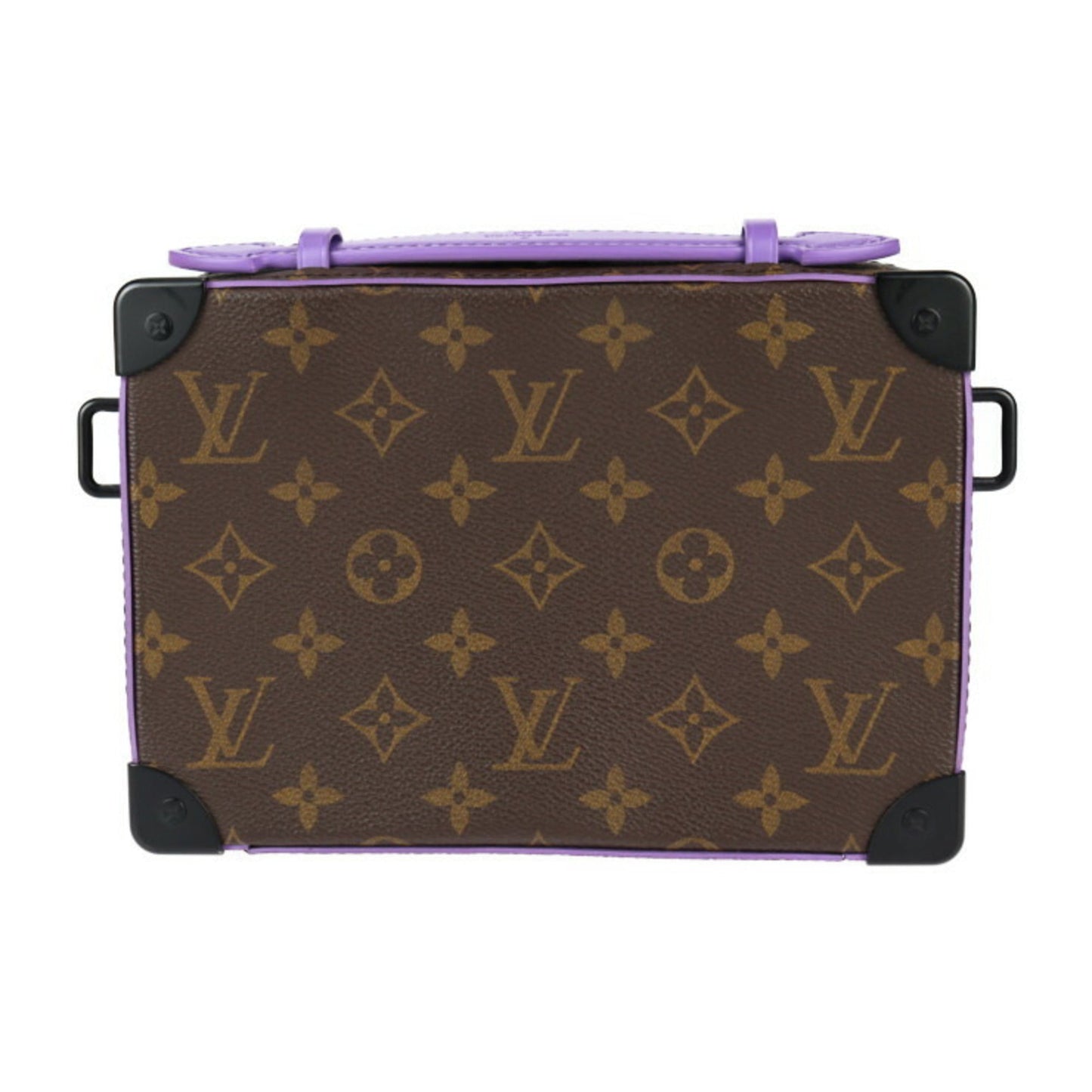 Louis Vuitton Brown Purple Pvc Leather Clutch Bag Handbag Pochette Shoulder Bag
