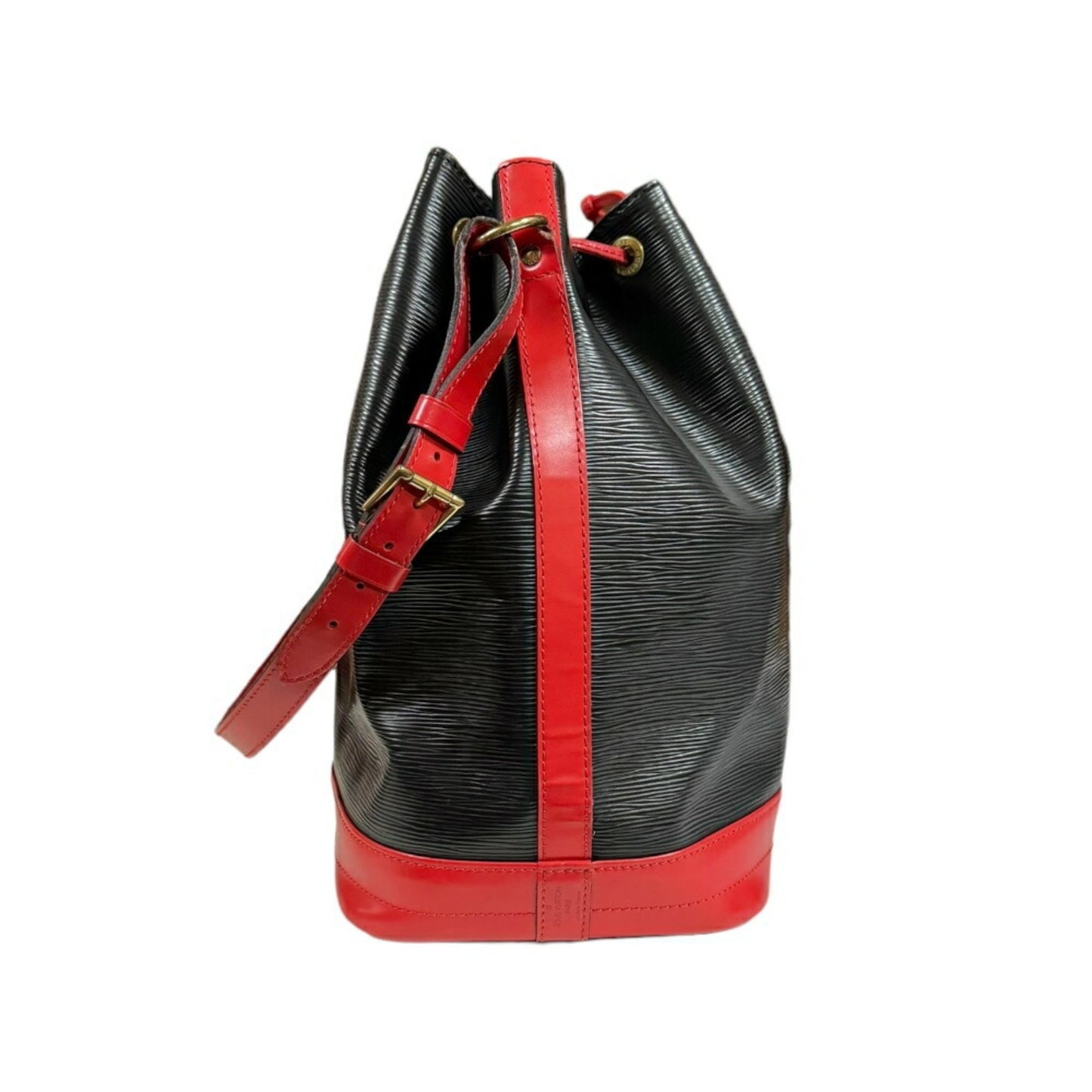 Louis Vuitton Black Red Color Epi Leather Shoulder Bag