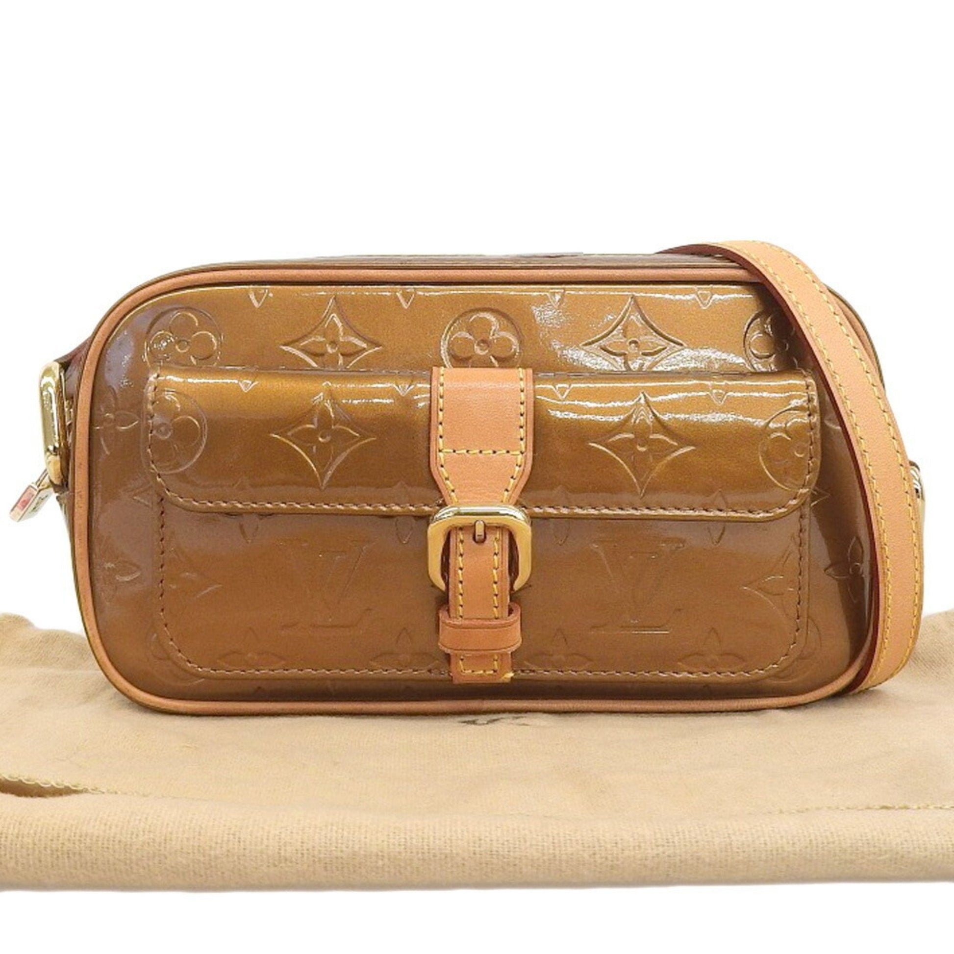 Louis Vuitton Vernis Bronze Brown Monogram Vernis Shoulder Bag ()