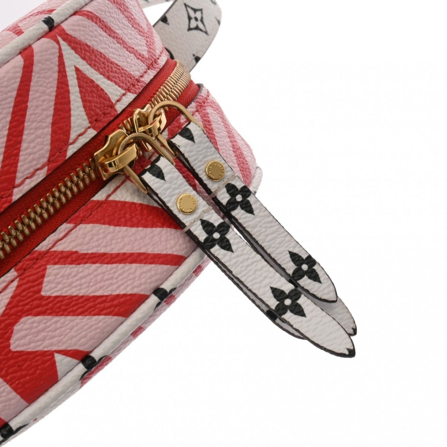 Louis Vuitton Pink Red Color White Leather Shoulder Bag