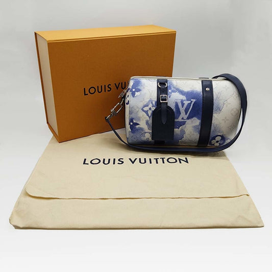 Louis Vuitton Monogram Watercolor Blue Shoulder Bag ()
