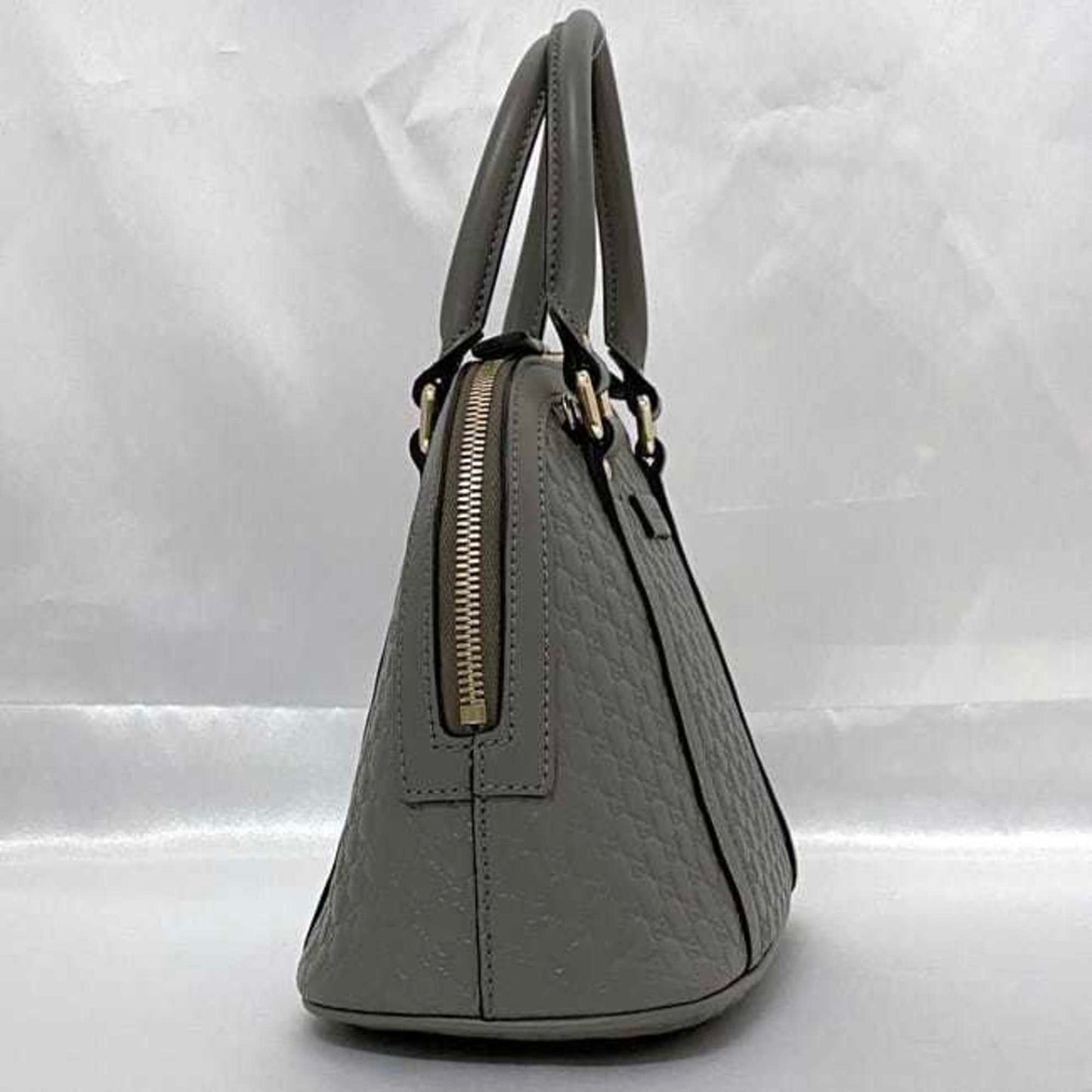 Gucci Gray Leather Handbag Shoulder Bag