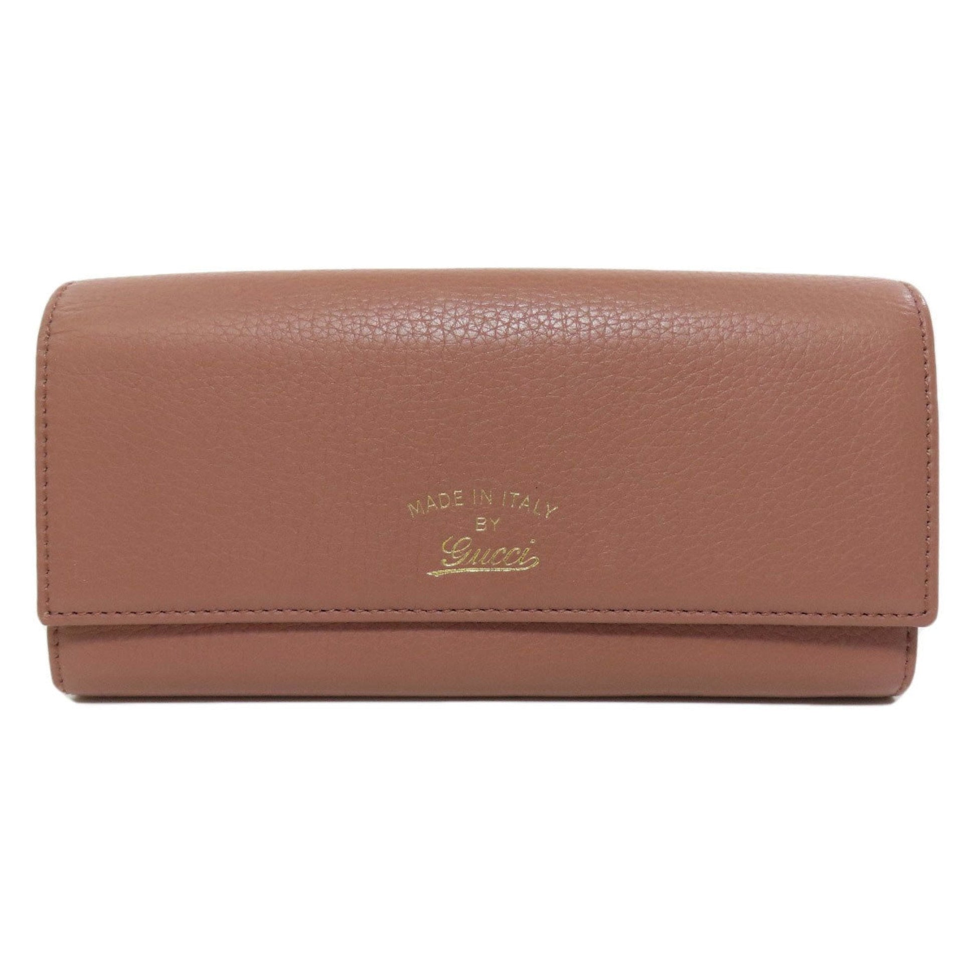 Gucci Beige Brown Pink Leather Coin Purse/Coin Case ()