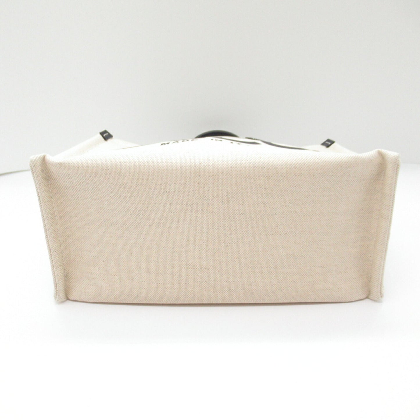 Gucci Navy Canvas Leather Tote Bag