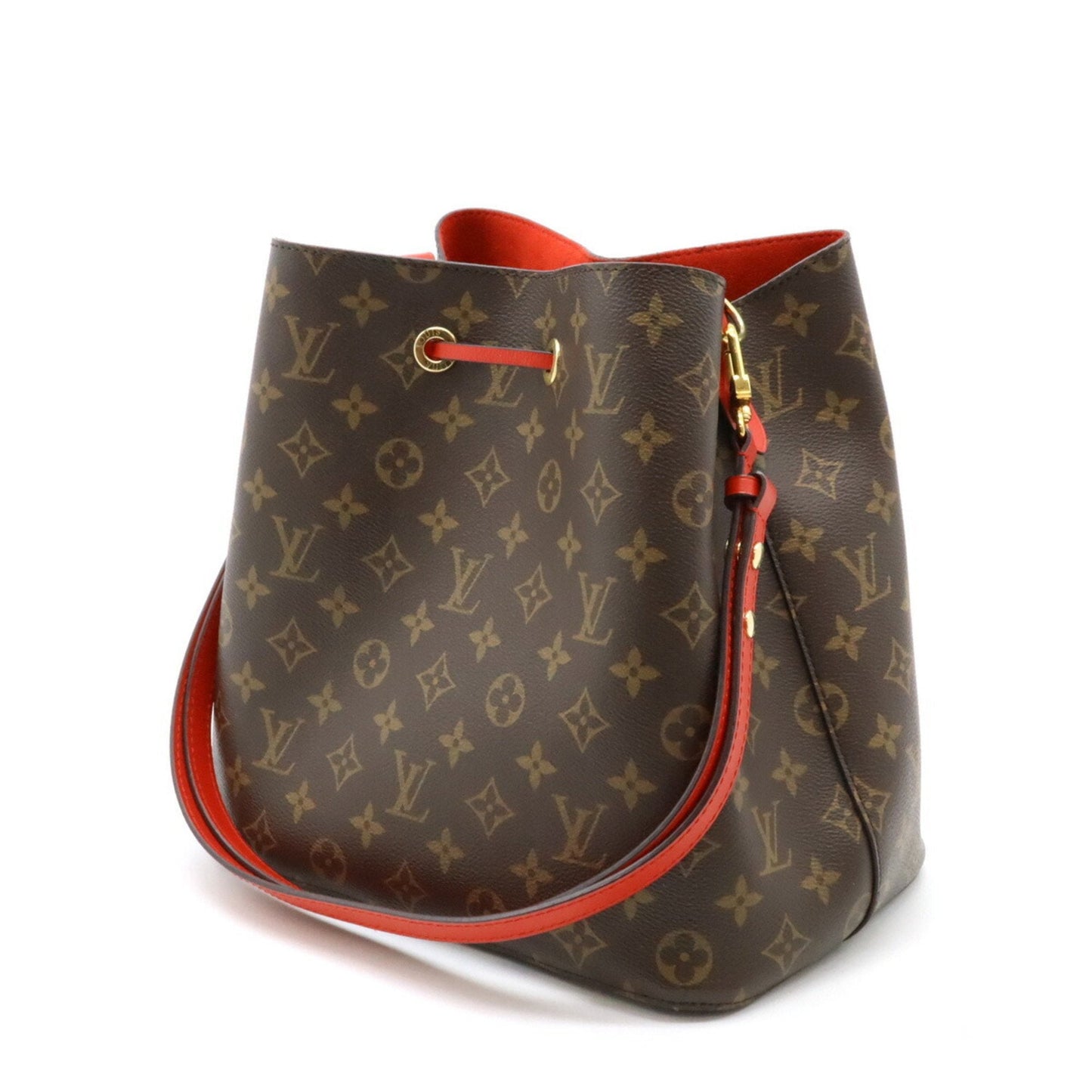 Louis Vuitton Coquelicots Red Color Monogram Leather Shoulder Bag
