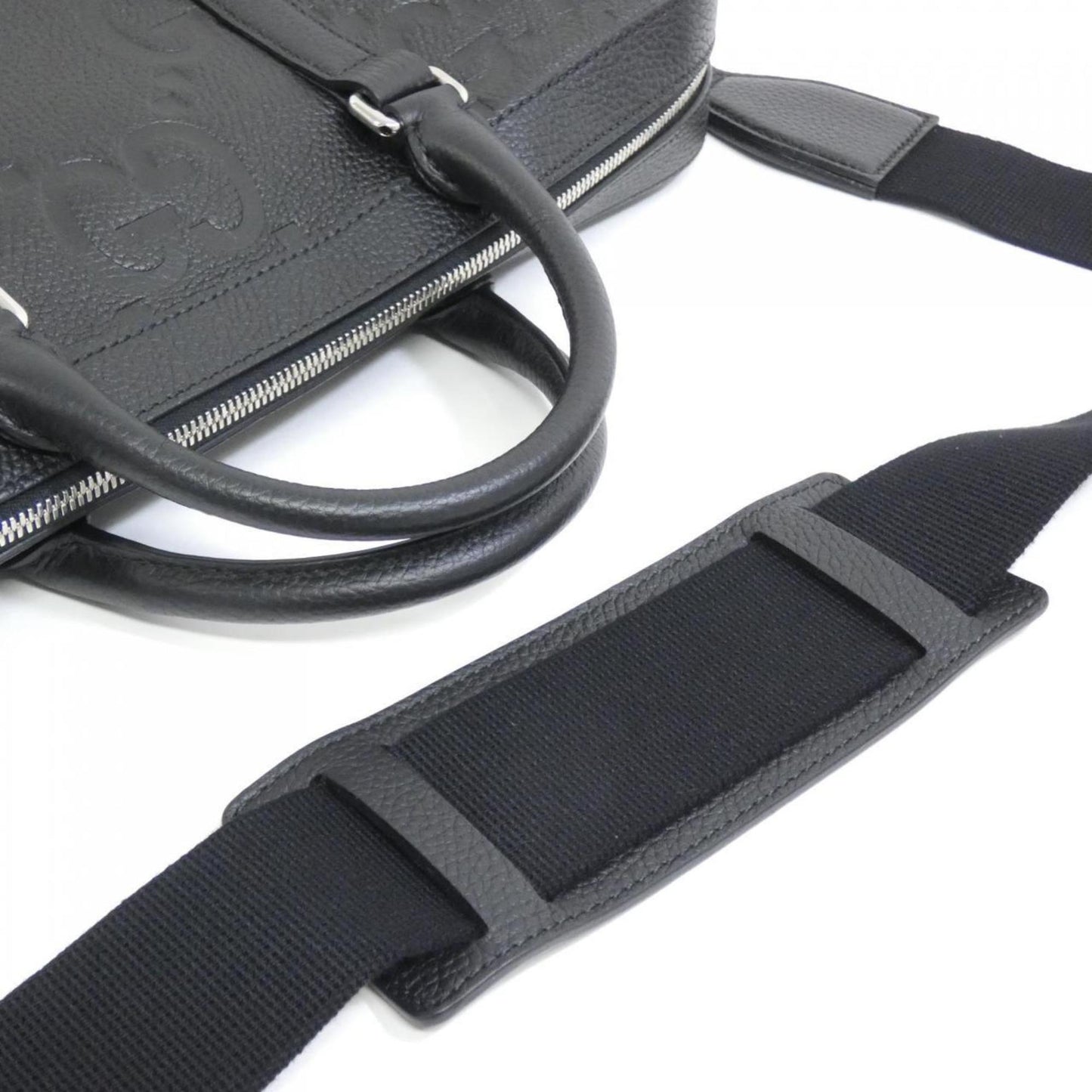 Gucci Black Gg Canvas Handbag