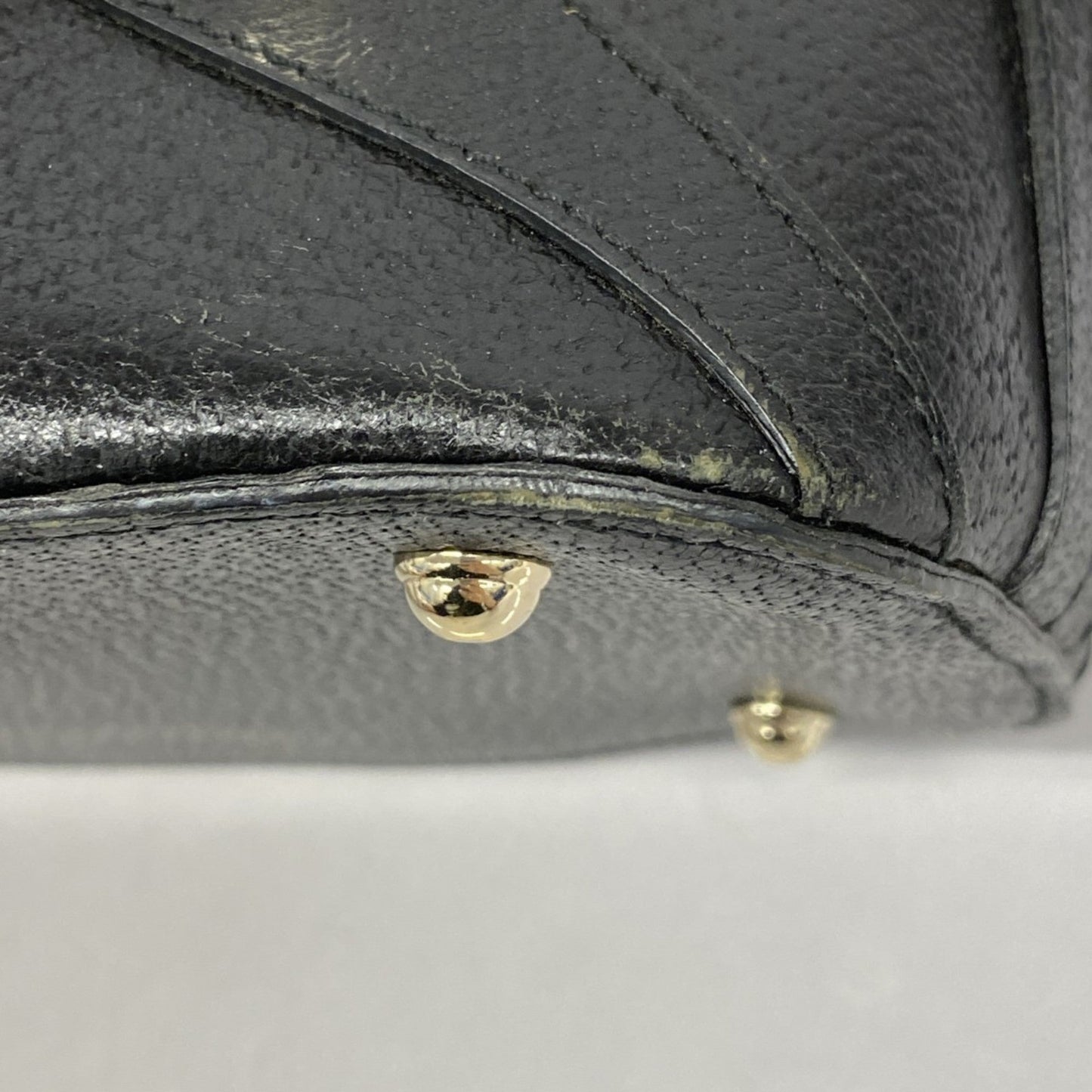 Gucci Black Canvas Leather Handbag