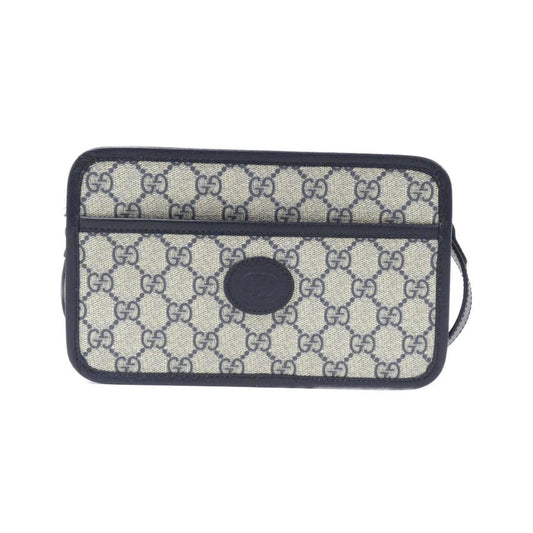 Gucci Beige Blue Gg Supreme Leather Shoulder Bag ()