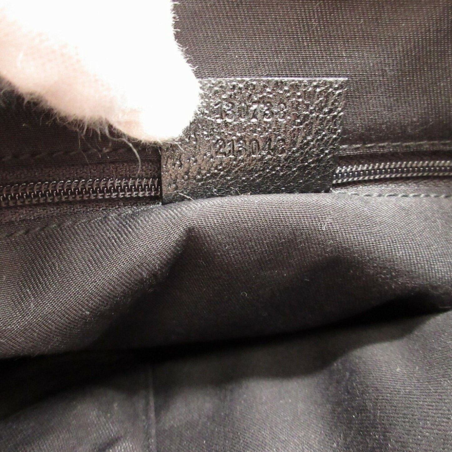 Gucci Abbey Black Gg Canvas Leather Shoulder Bag