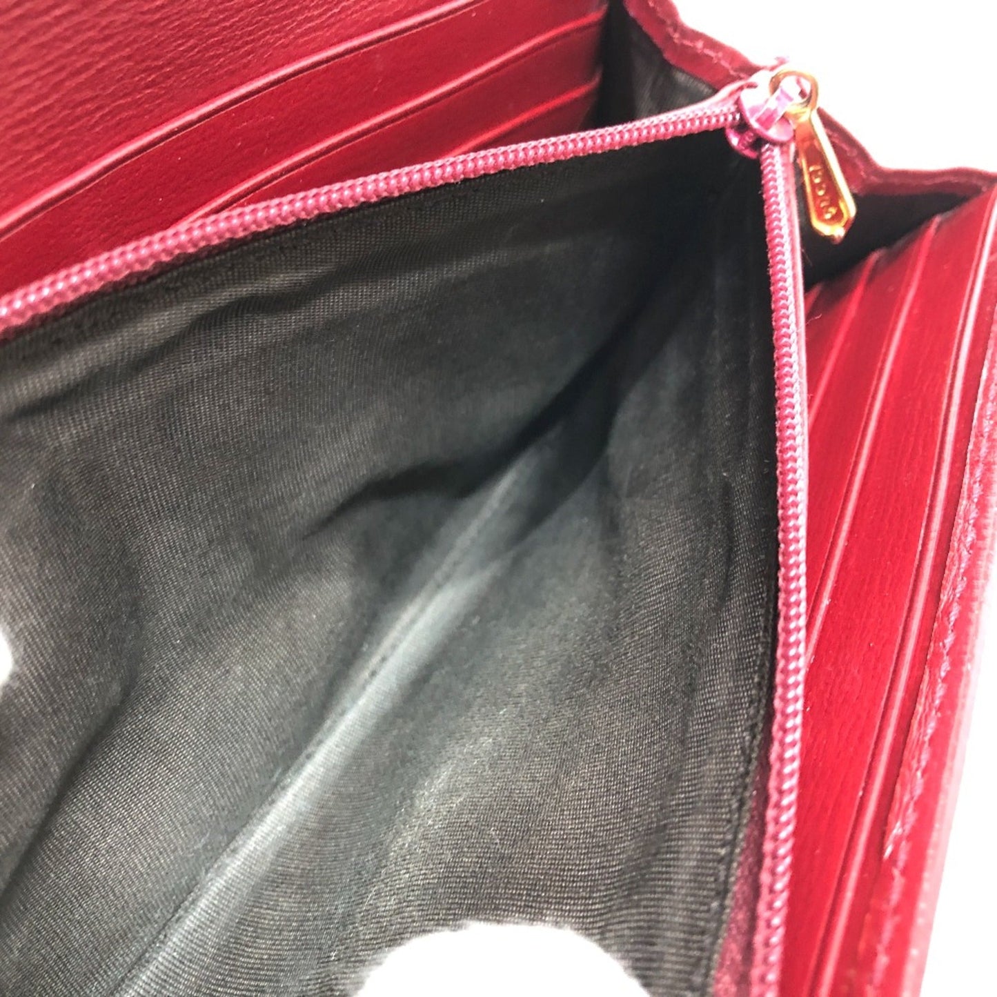 Gucci Red Leather Wallet (Bi-Fold)