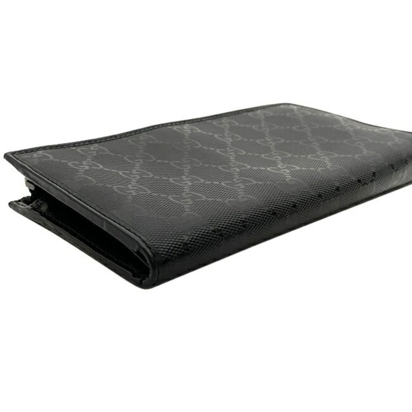 Gucci Black Pvc Leather Wallet (Bi-Fold)