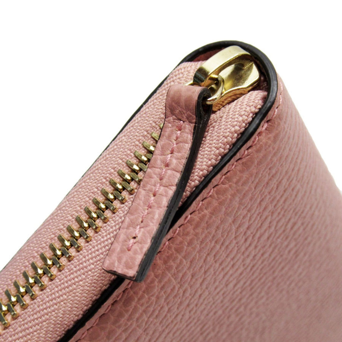 Gucci Pink Leather Long Wallet (Bi-Fold)