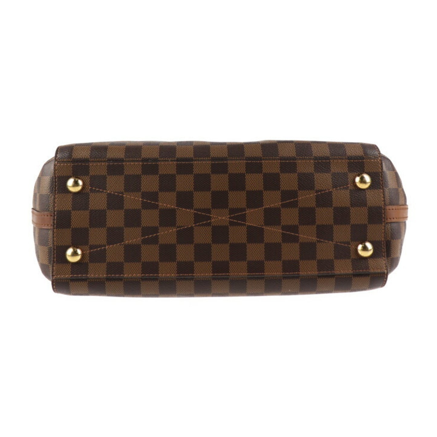 Louis Vuitton Brown Damier Canvas Handbag Shopping Bag Shoulder Bag Tote Bag