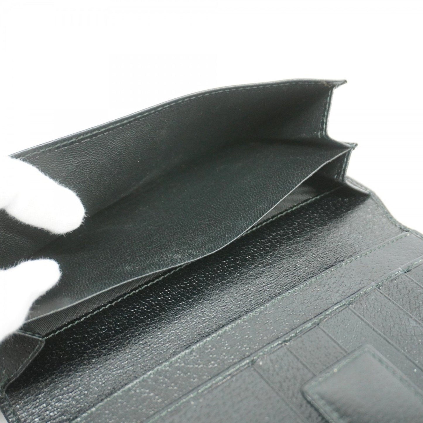 Gucci Black Canvas Long Wallet (Bi-Fold)
