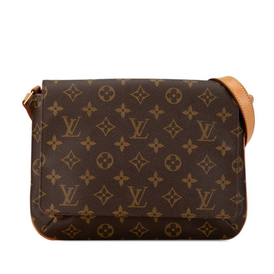 Louis Vuitton Brown Pvc Leather Shoulder Bag ()