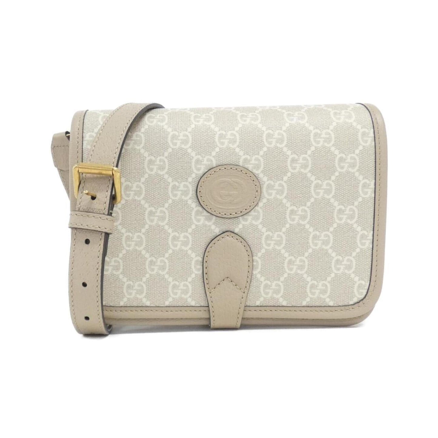 Gucci Beige White Gg Supreme Shoulder Bag ()