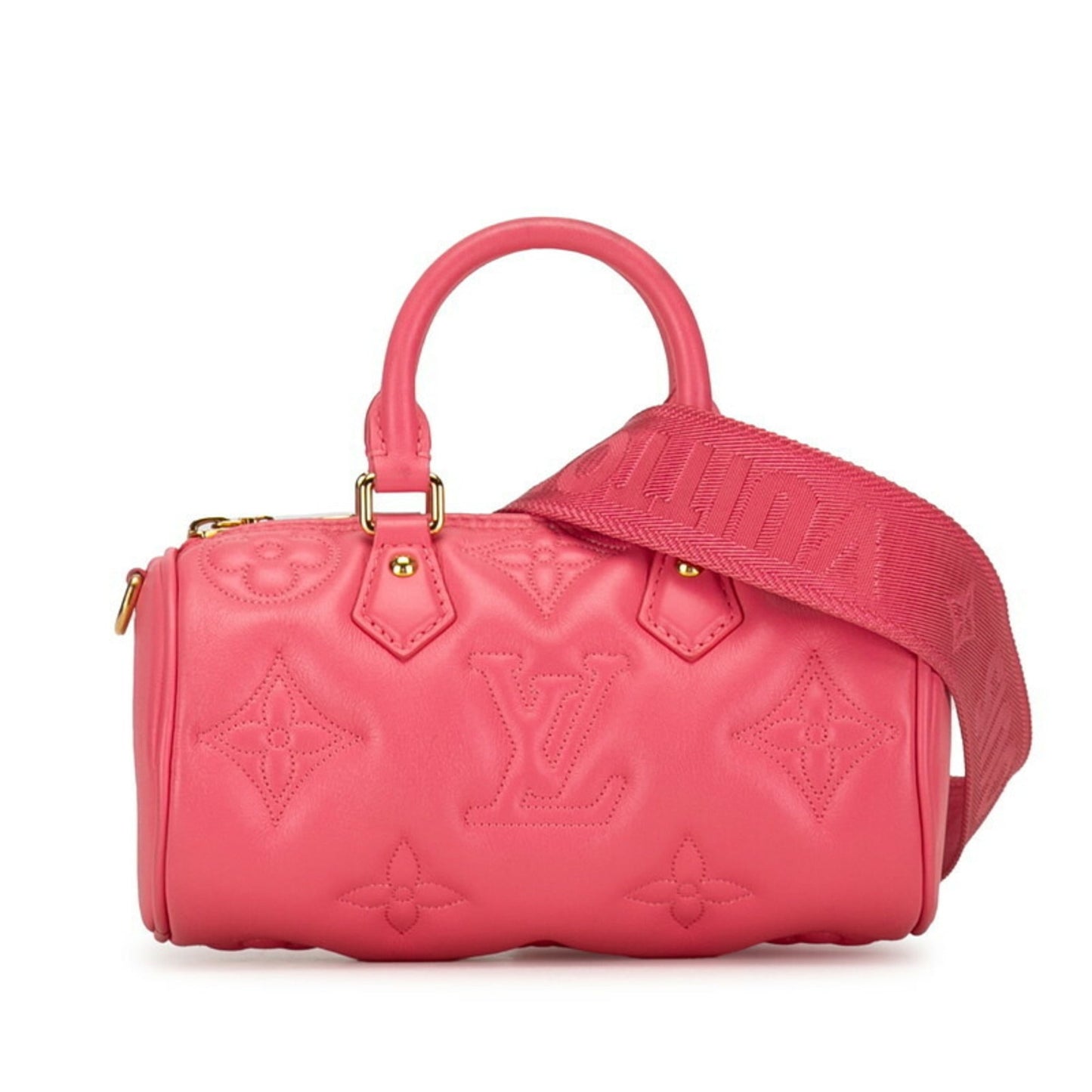 Louis Vuitton Pink Leather Handbag Shoulder Bag