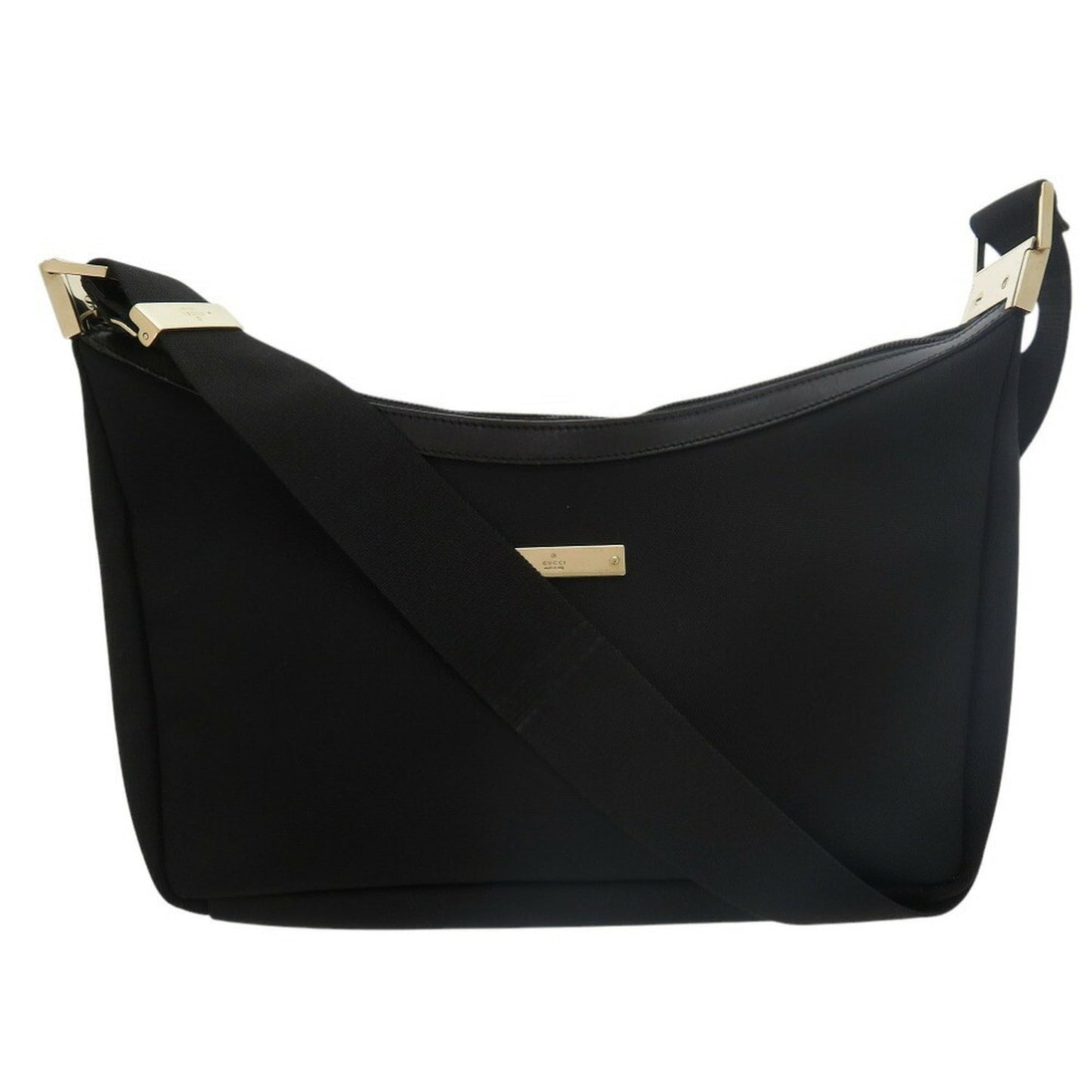 Gucci Black Canvas Shoulder Bag ()