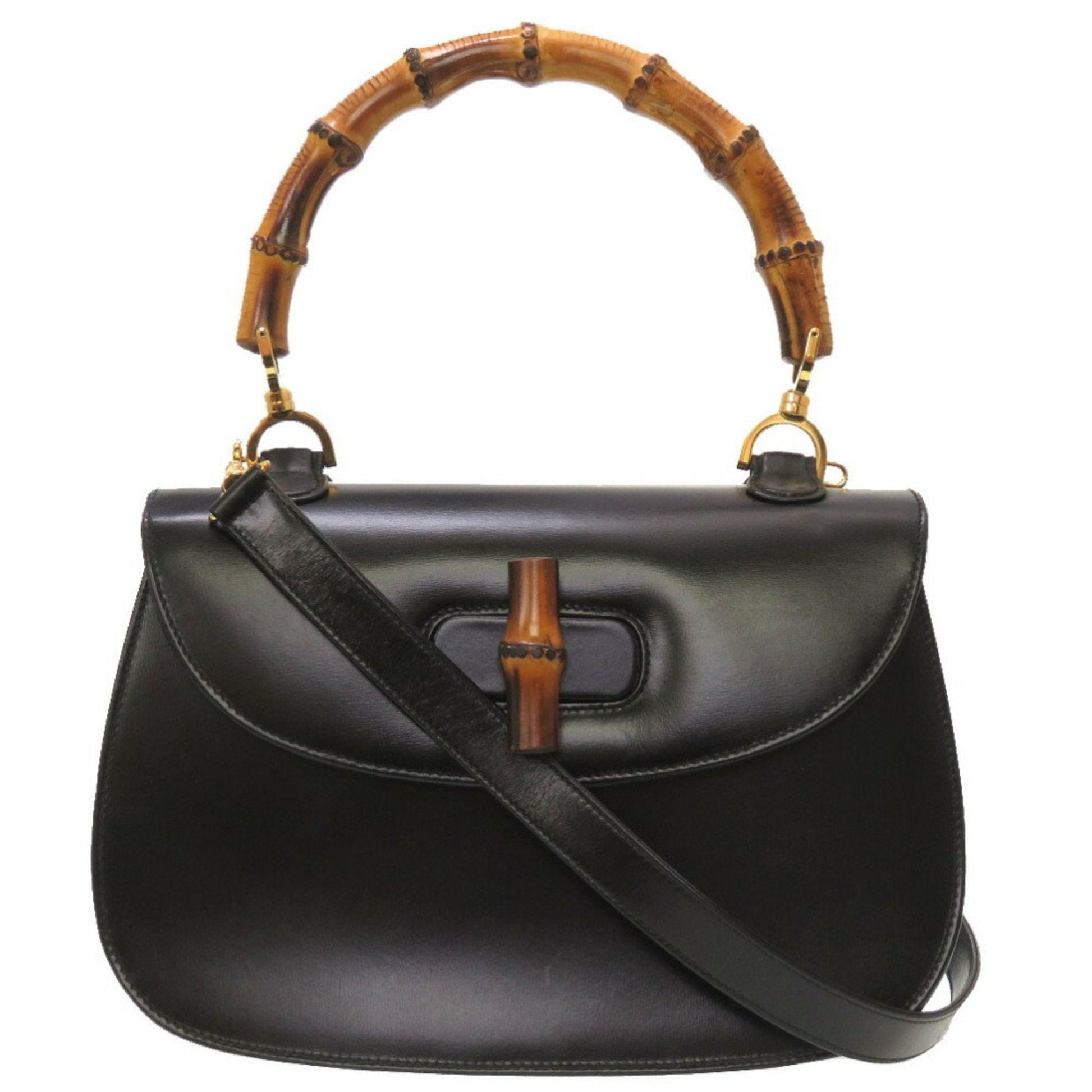 Gucci Black Leather Handbag ()