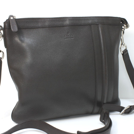 Gucci Brown Leather Shoulder Bag ()