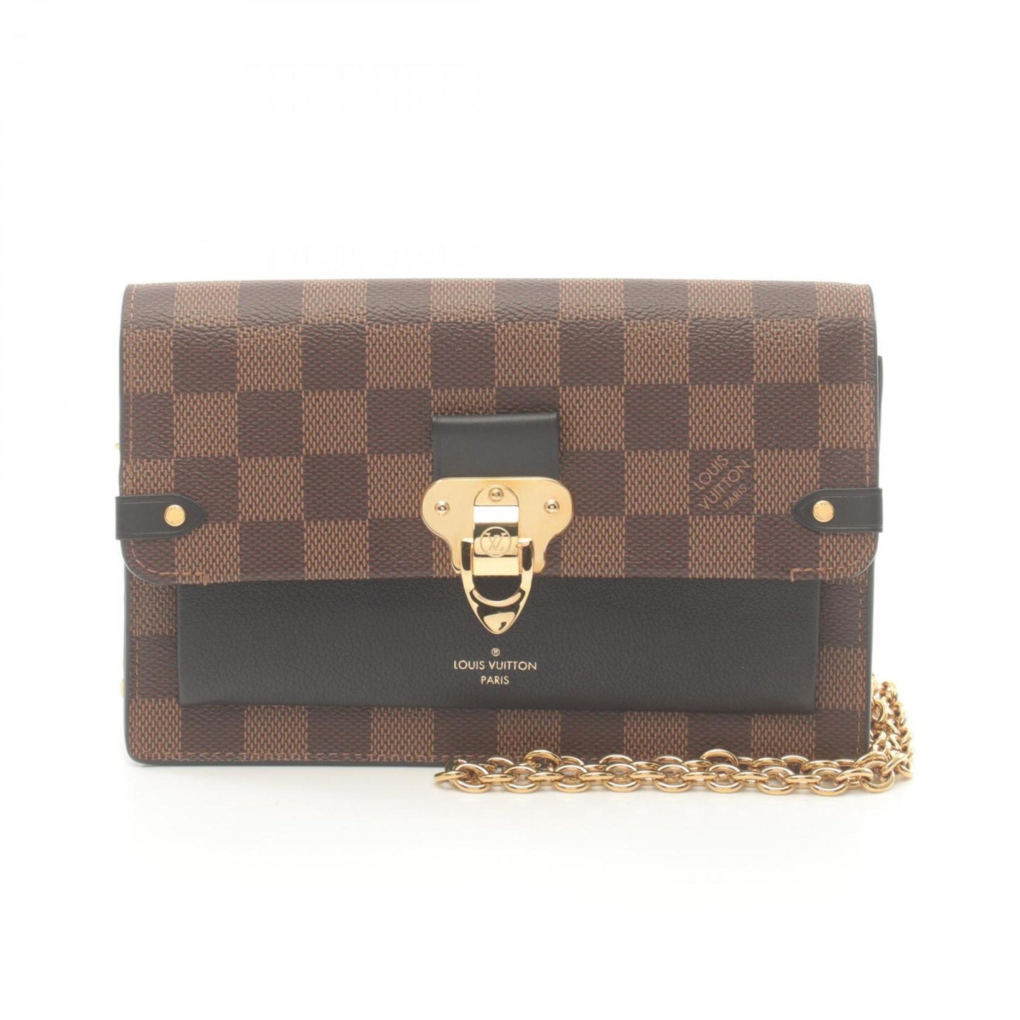 Louis Vuitton Brown Coated Canvas Shoulder Bag ()