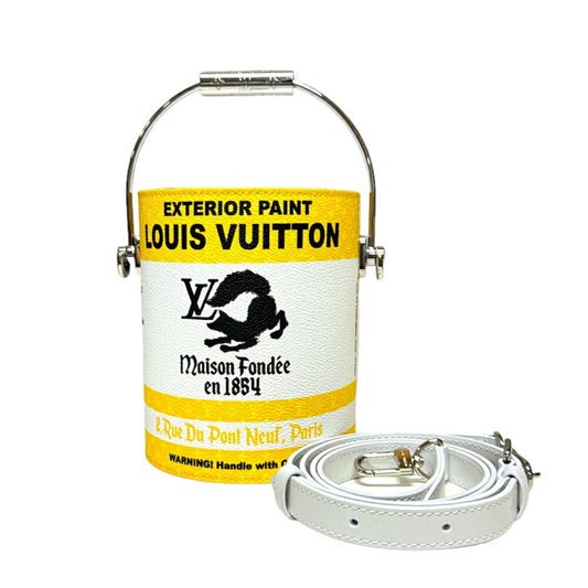 Louis Vuitton Monogram White Yellow Monogram Shoulder Bag ()