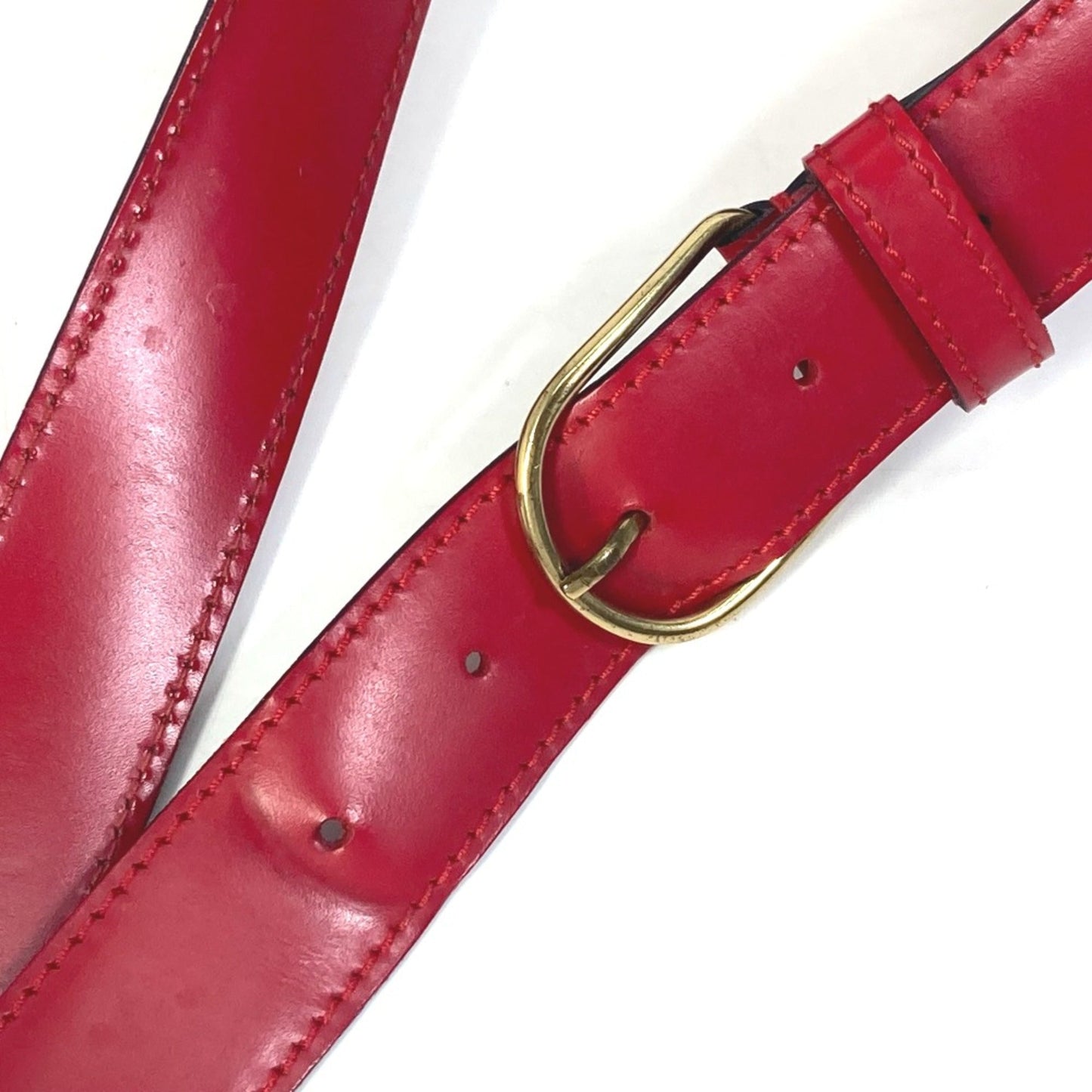 Louis Vuitton Red Leather Shoulder Bag