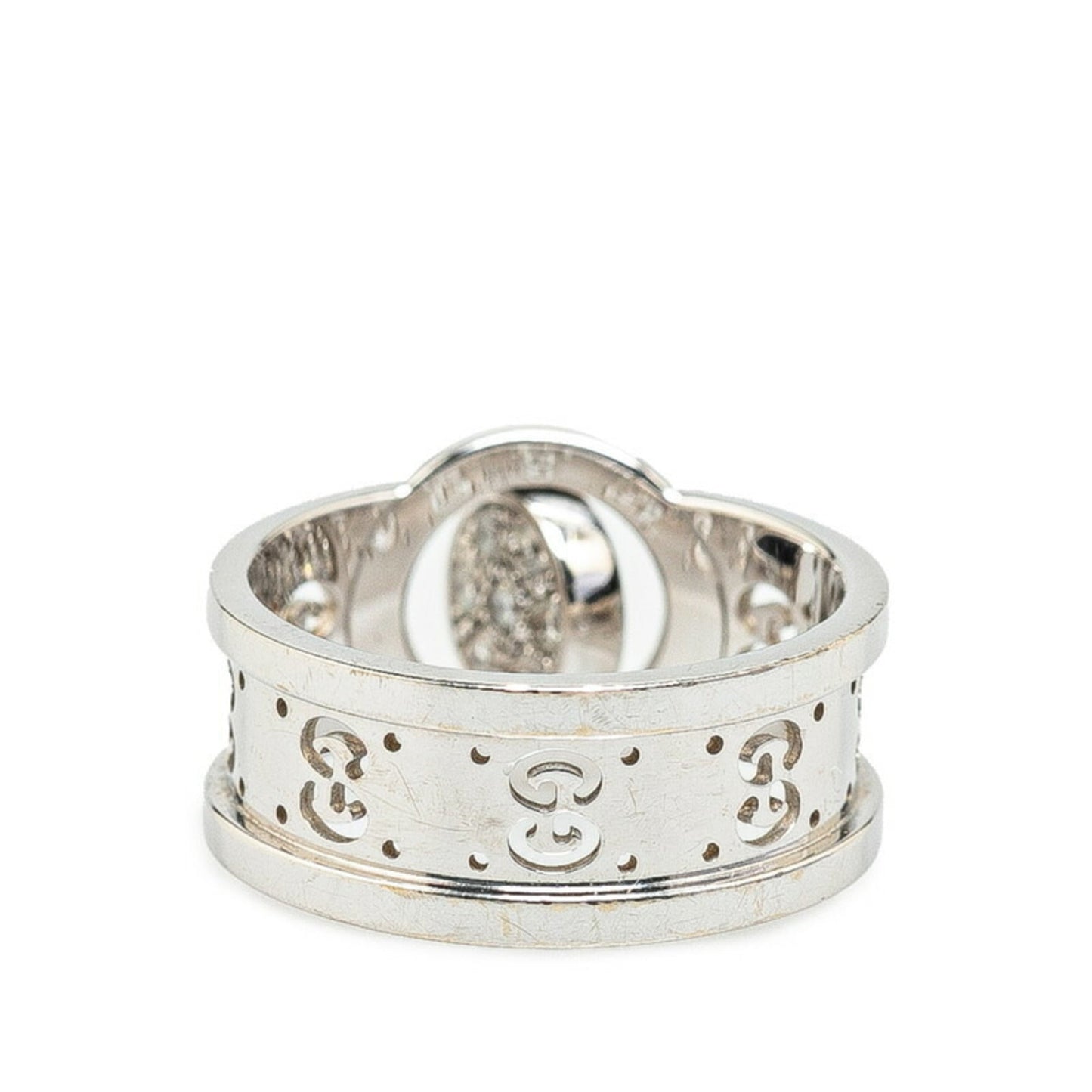 Gucci Icon White White Gold (18K) Band Ring
