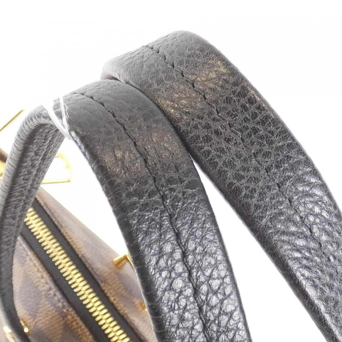 Louis Vuitton Black Ebene Coated Canvas Leather Handbag Shoulder Bag