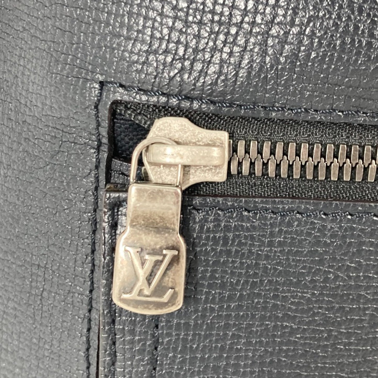 Louis Vuitton Navy Leather Backpack
