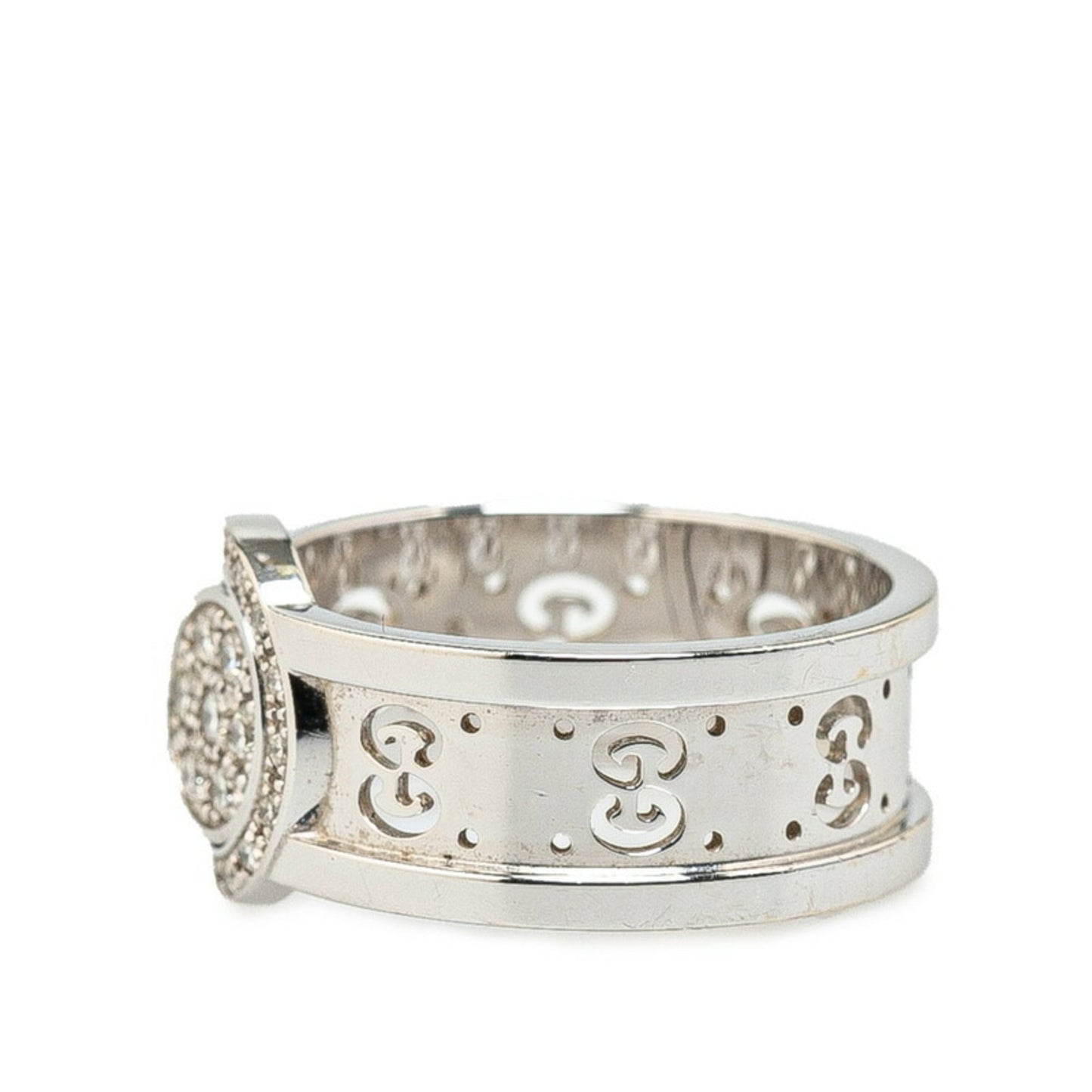 Gucci Icon White White Gold (18K) Band Ring