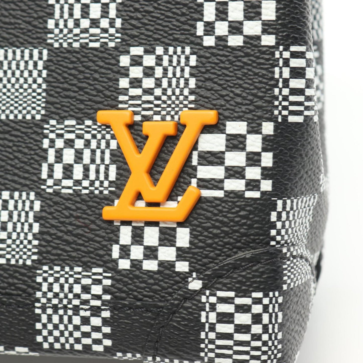 Louis Vuitton Black Coated Canvas Damier Canvas Pvc Coated Canvas Shoulder Bag