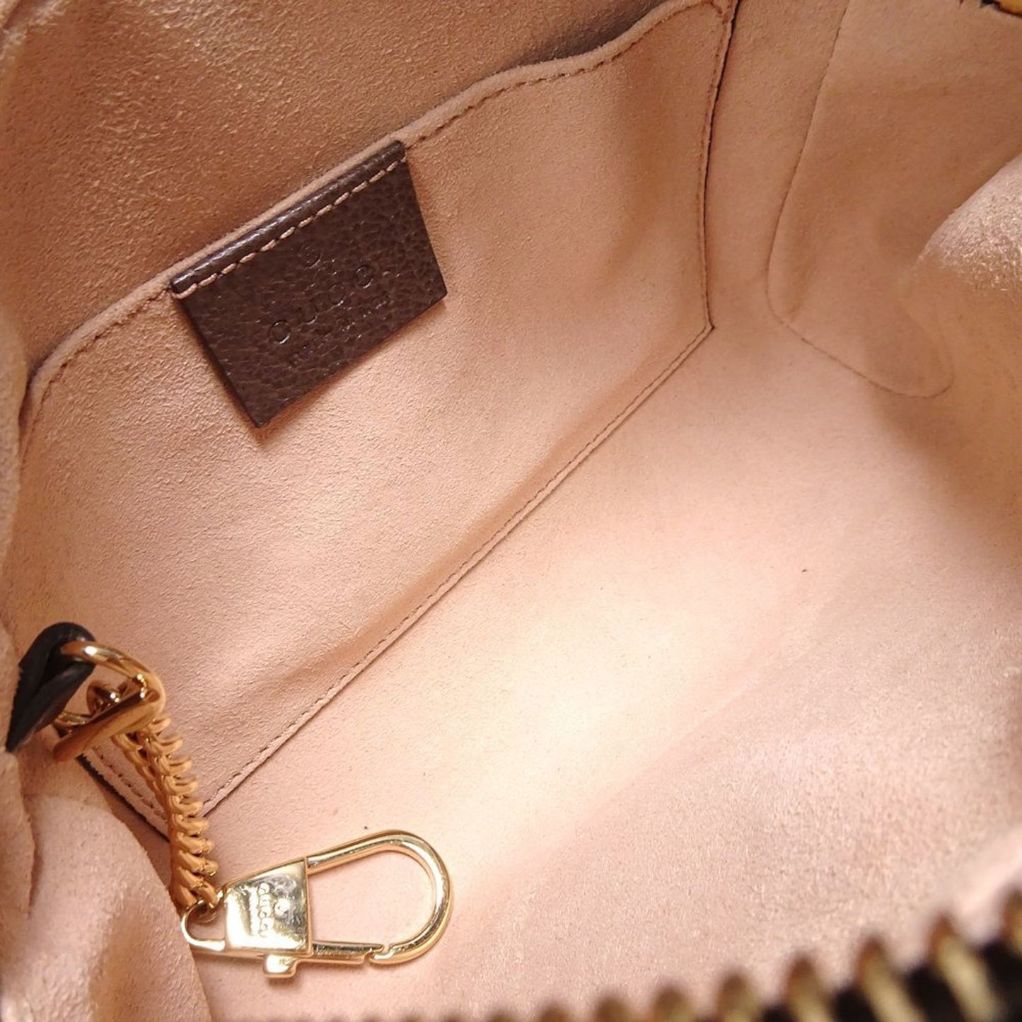 Gucci Beige Gg Supreme Canvas Leather Shoulder Bag
