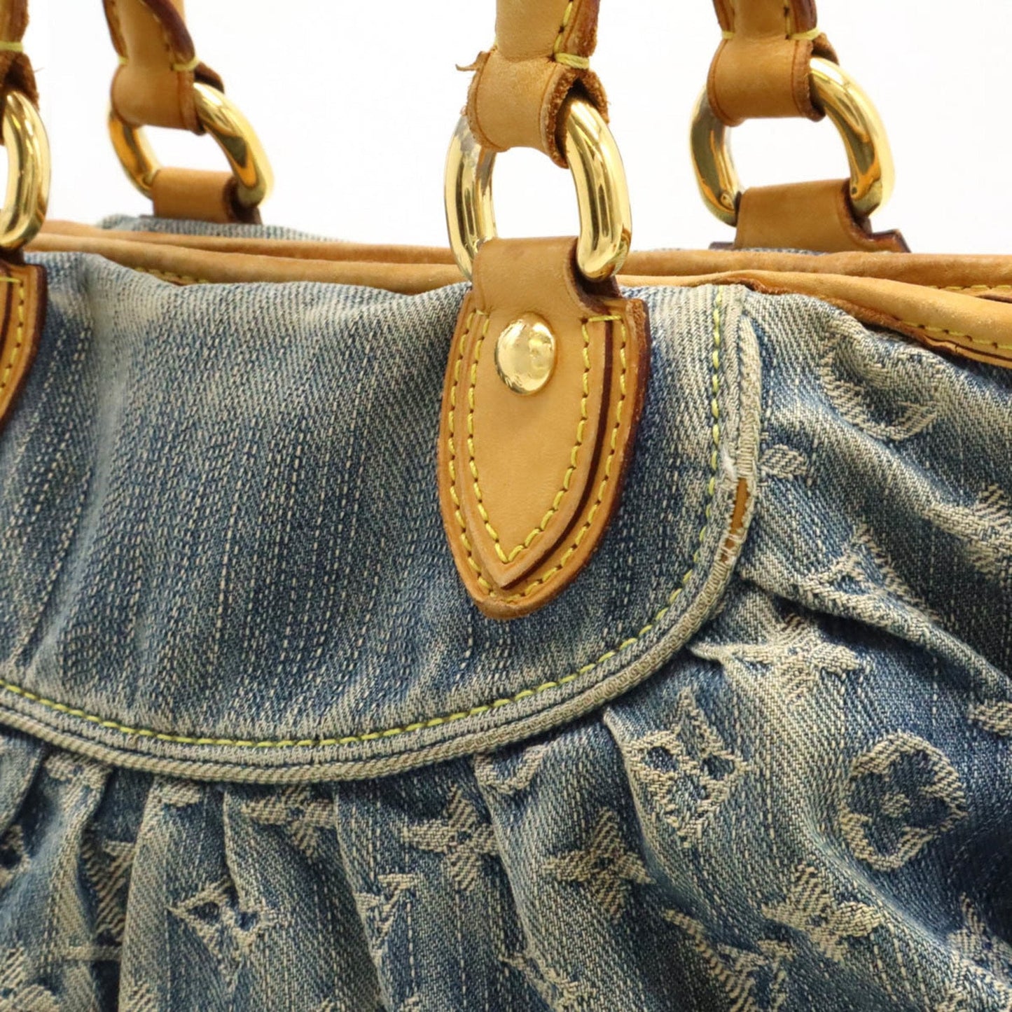 Louis Vuitton Monogram Denim Blue Monogram Denim Handbag Shoulder Bag Tote Bag