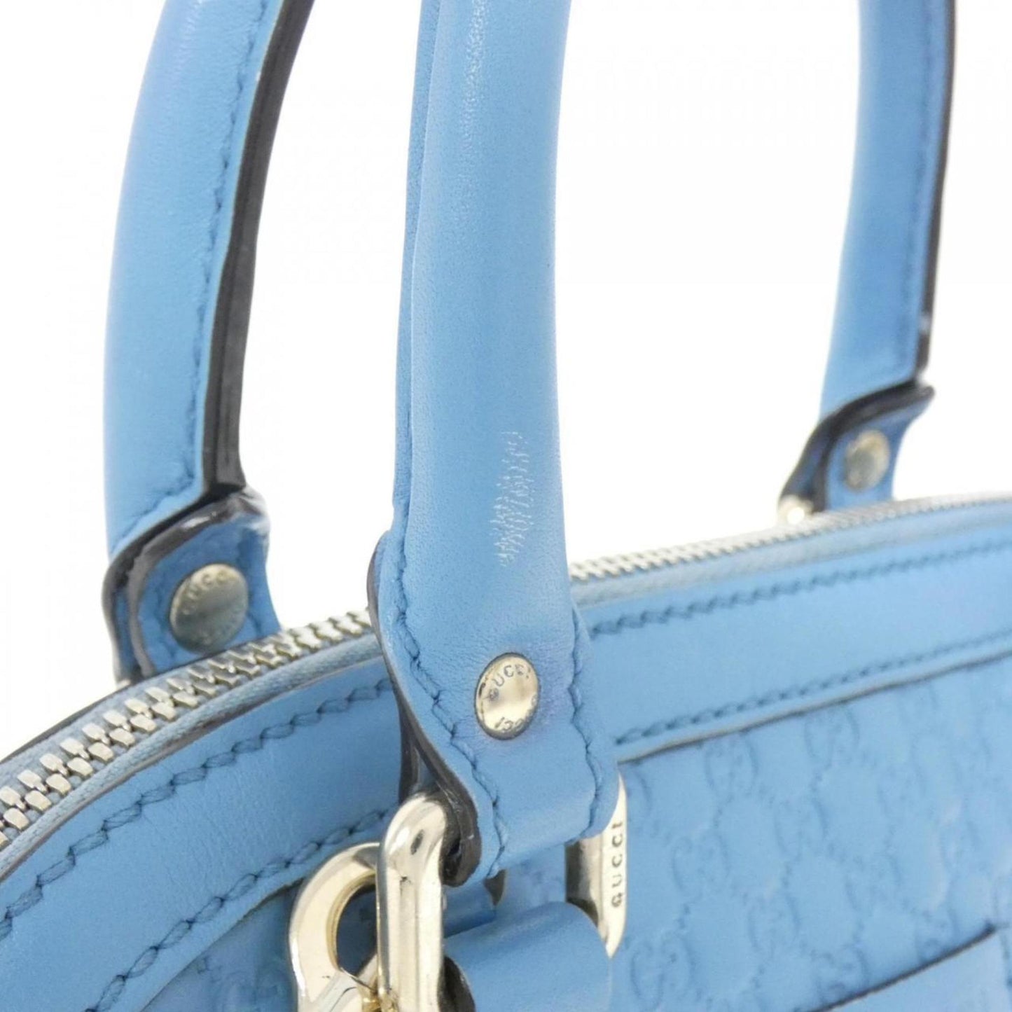 Gucci Light Blue Leather Handbag