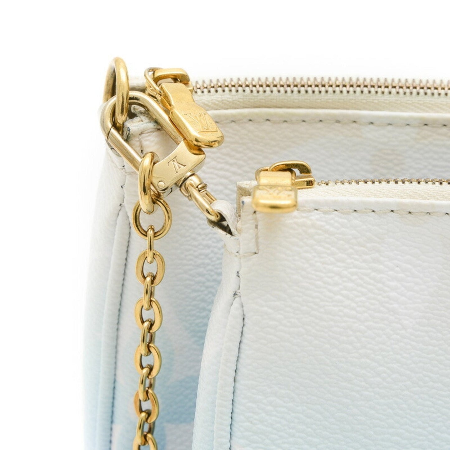 Louis Vuitton Blue Monogram Pochette Shoulder Bag