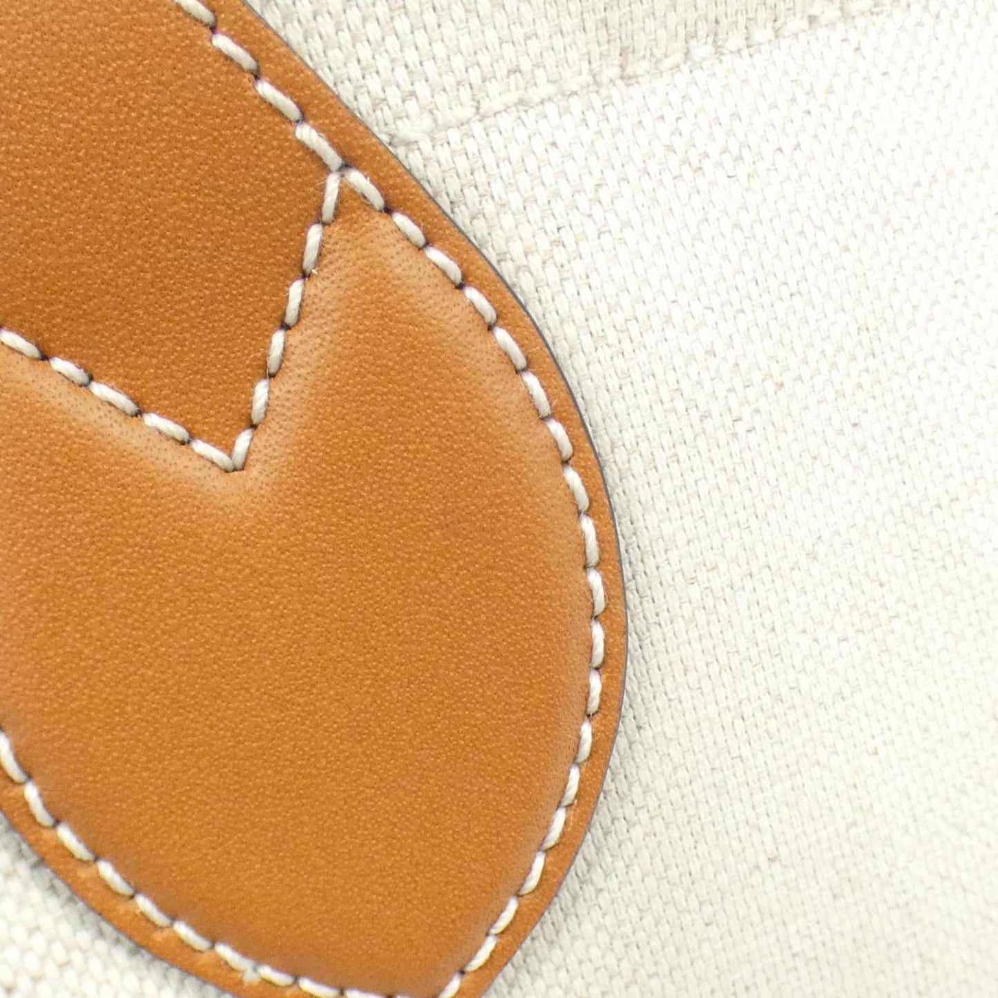 Gucci Beige Light Brown Linen Leather Handbag