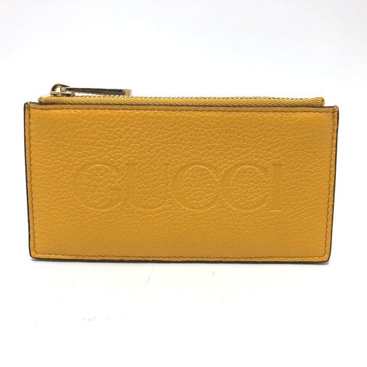 Gucci Yellow Leather Coin Purse/Coin Case ()