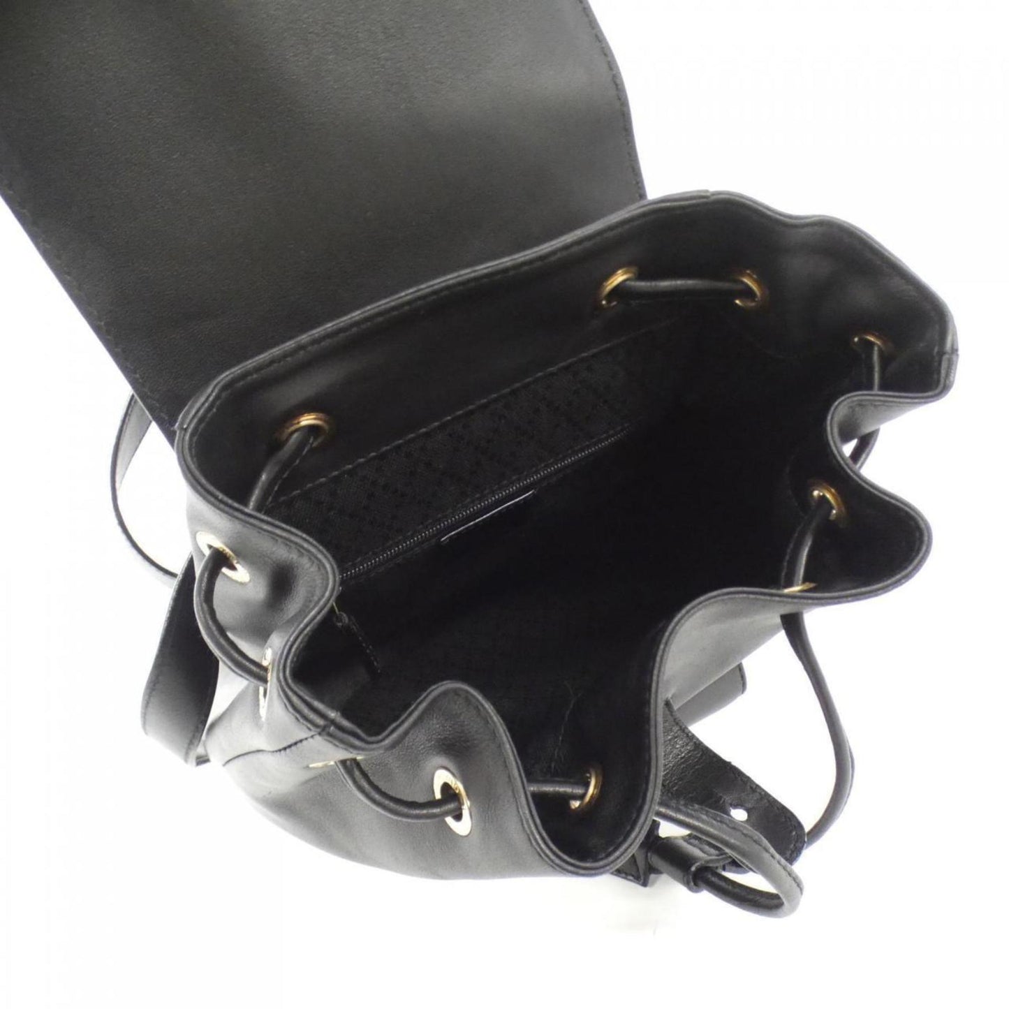 Gucci Black Leather Backpack