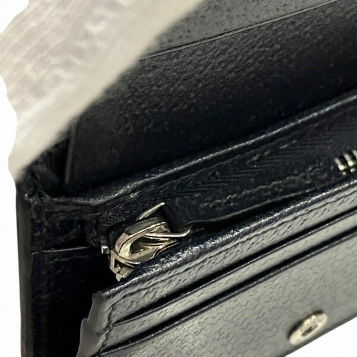 Gucci Navy Gg Supreme Leather Middle Wallet (Bi-Fold)