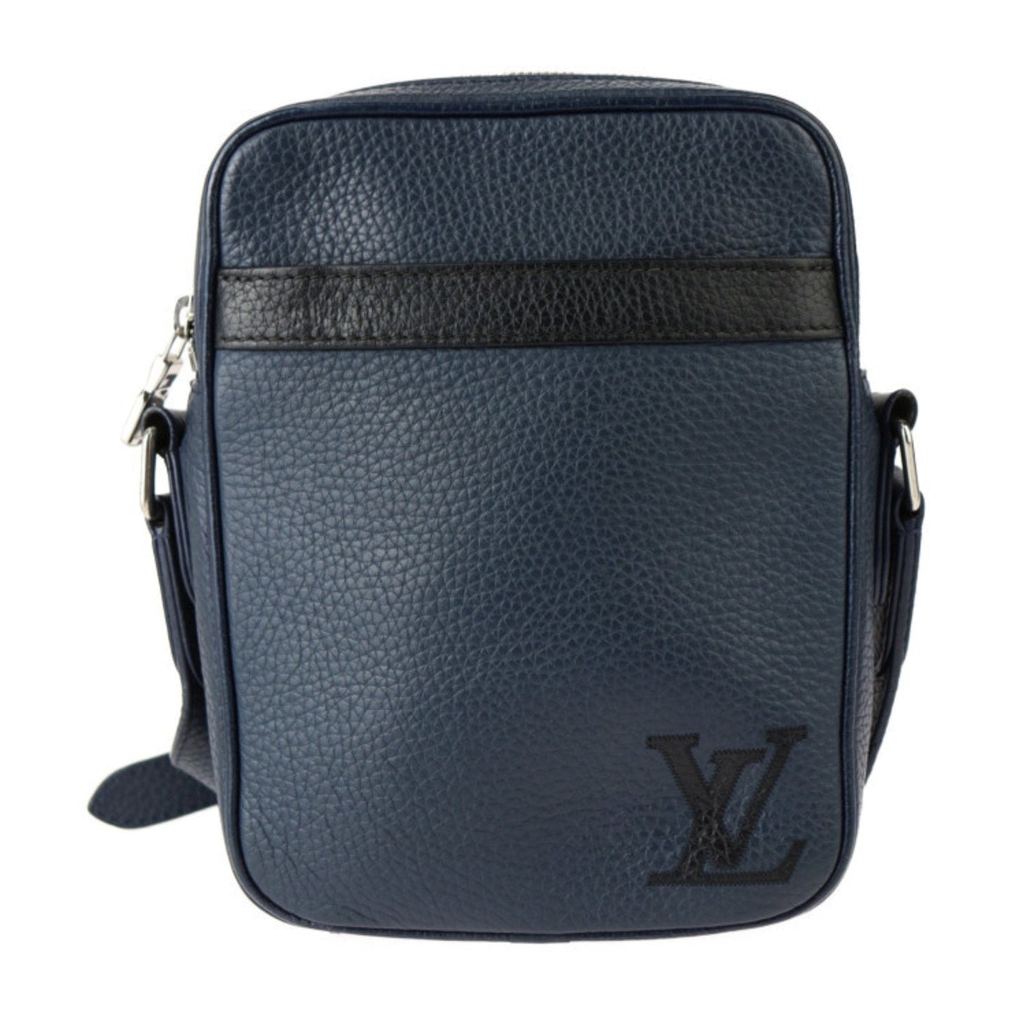 Louis Vuitton Navy Leather Messenger Bag Pochette Shoulder Bag