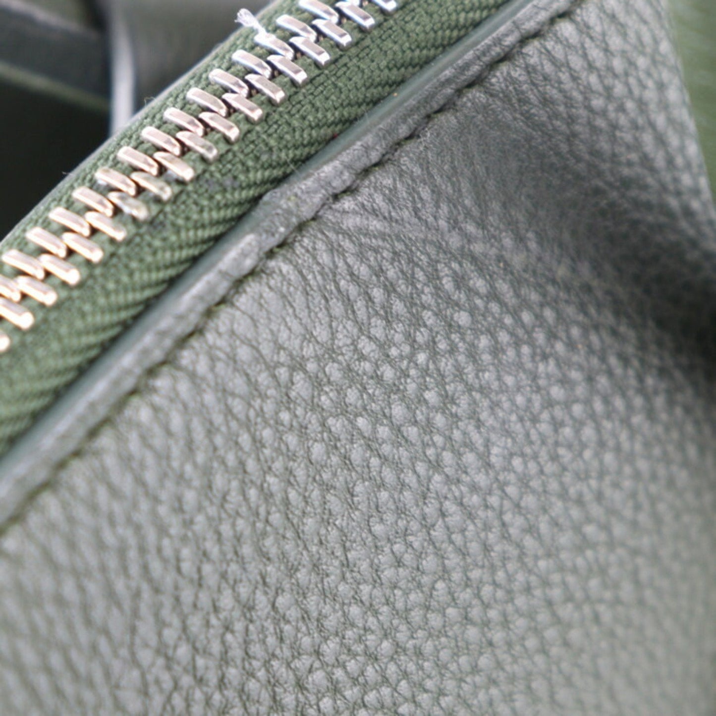 Louis Vuitton Khaki Leather Handbag Shoulder Bag Tote Bag