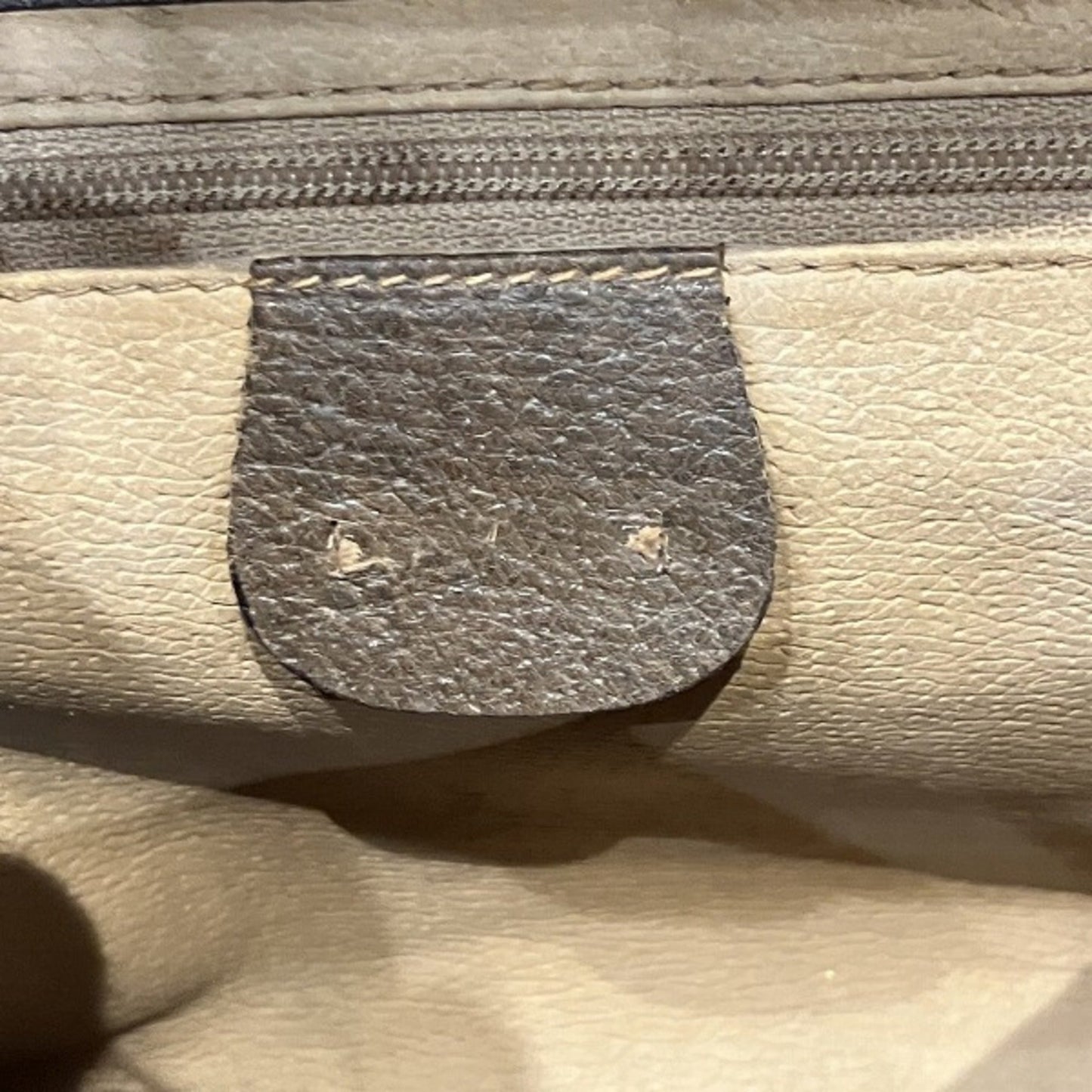 Gucci Beige Brown Pvc Leather Shoulder Bag