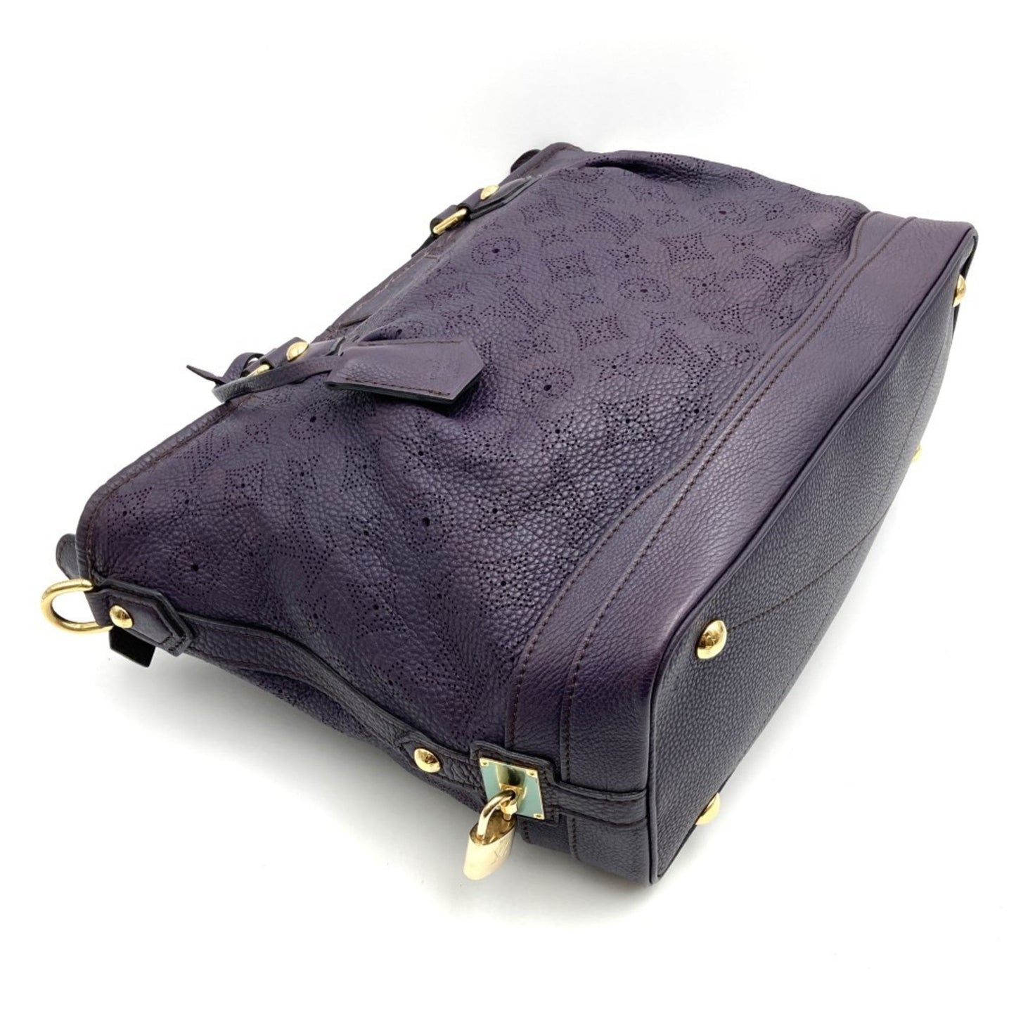 Louis Vuitton Purple Mahina Leather Handbag Shoulder Bag