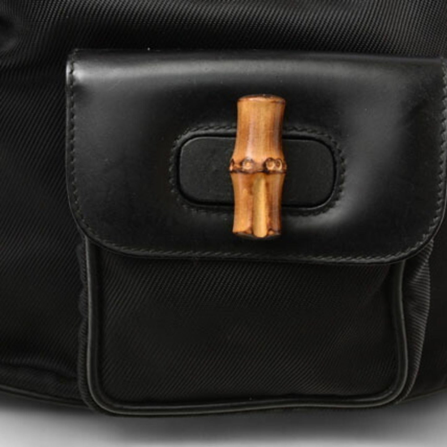 Gucci Black Leather Backpack